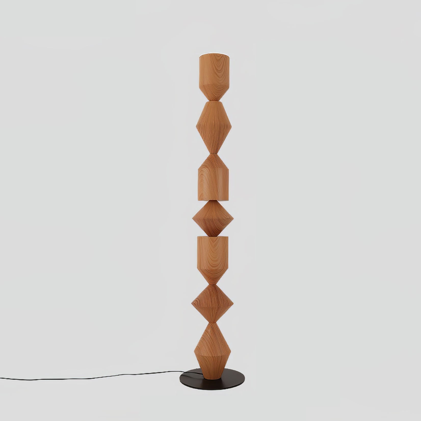 Modern Costantina Geometric Tower Floor Lamp with Diamond LED Segments