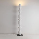 Modern Costantina Geometric Tower Floor Lamp with Diamond LED Segments