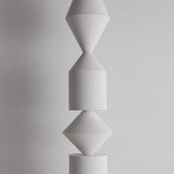 Modern Costantina Geometric Tower Floor Lamp with Diamond LED Segments