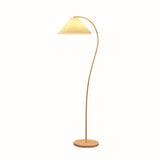 Mid Century Modern Pleated Shade Floor Lamp Retro Elegant Standing Light for Living Room