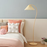Mid Century Modern Pleated Shade Floor Lamp Retro Elegant Standing Light for Living Room