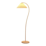 Mid Century Modern Pleated Shade Floor Lamp Retro Elegant Standing Light for Living Room