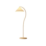 Mid Century Modern Pleated Shade Floor Lamp Retro Elegant Standing Light for Living Room