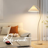 Mid Century Modern Pleated Shade Floor Lamp Retro Elegant Standing Light for Living Room