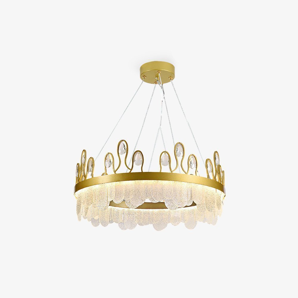 luxury-crown-design-glass-crystal-pendant-light-gold-finish-integrated-led-chandelier