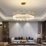 luxury-crown-design-glass-crystal-pendant-light-gold-finish-integrated-led-chandelier
