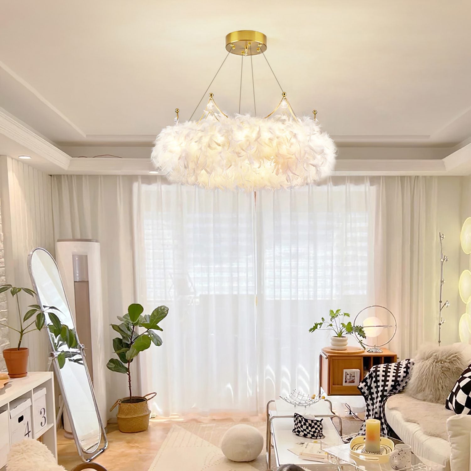 modern-crown-feather-pendant-light-with-adjustable-led-and-white-feathers-for-bedroom