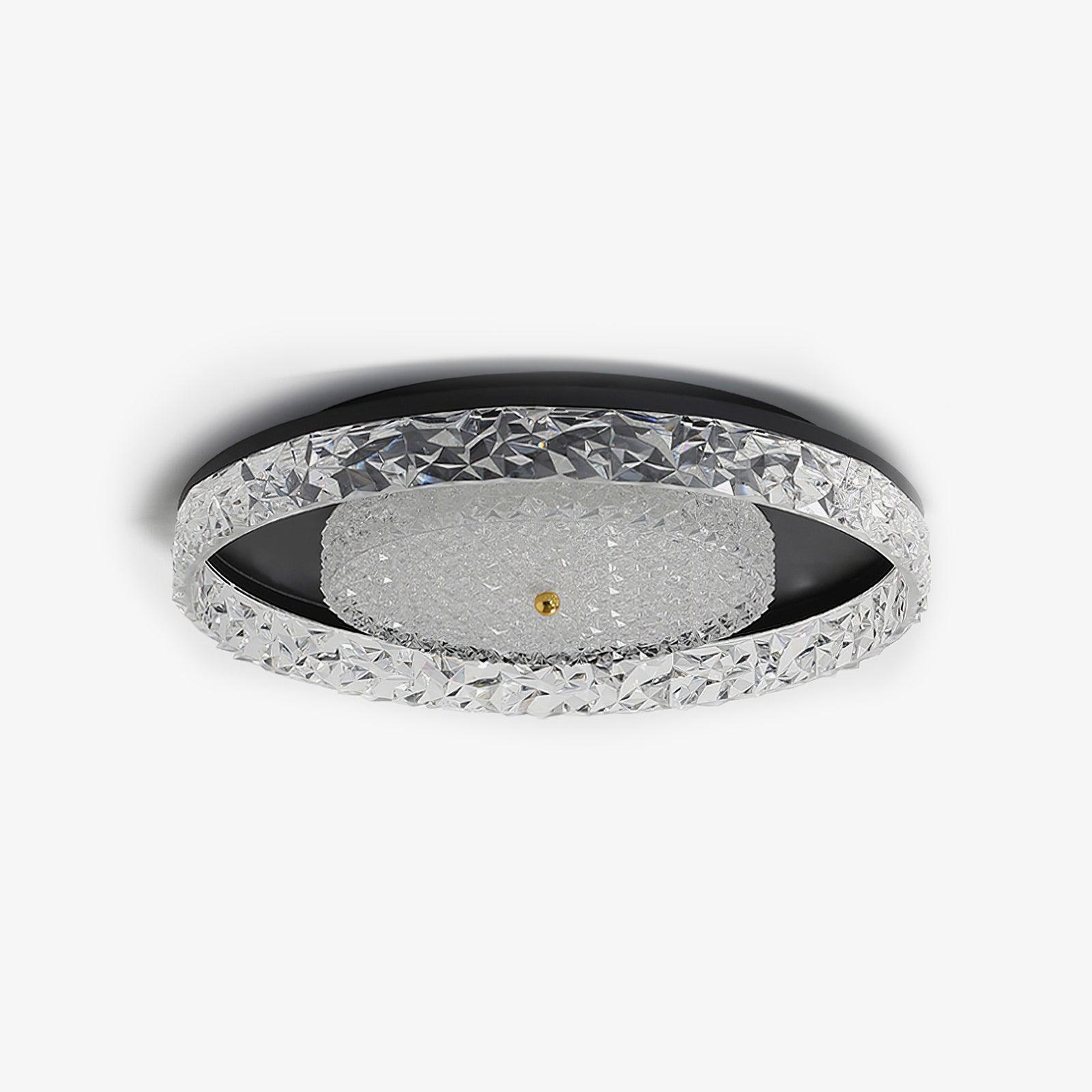 Modern Round Crystal Embedded LED Ceiling Light Flush Mount Fixture