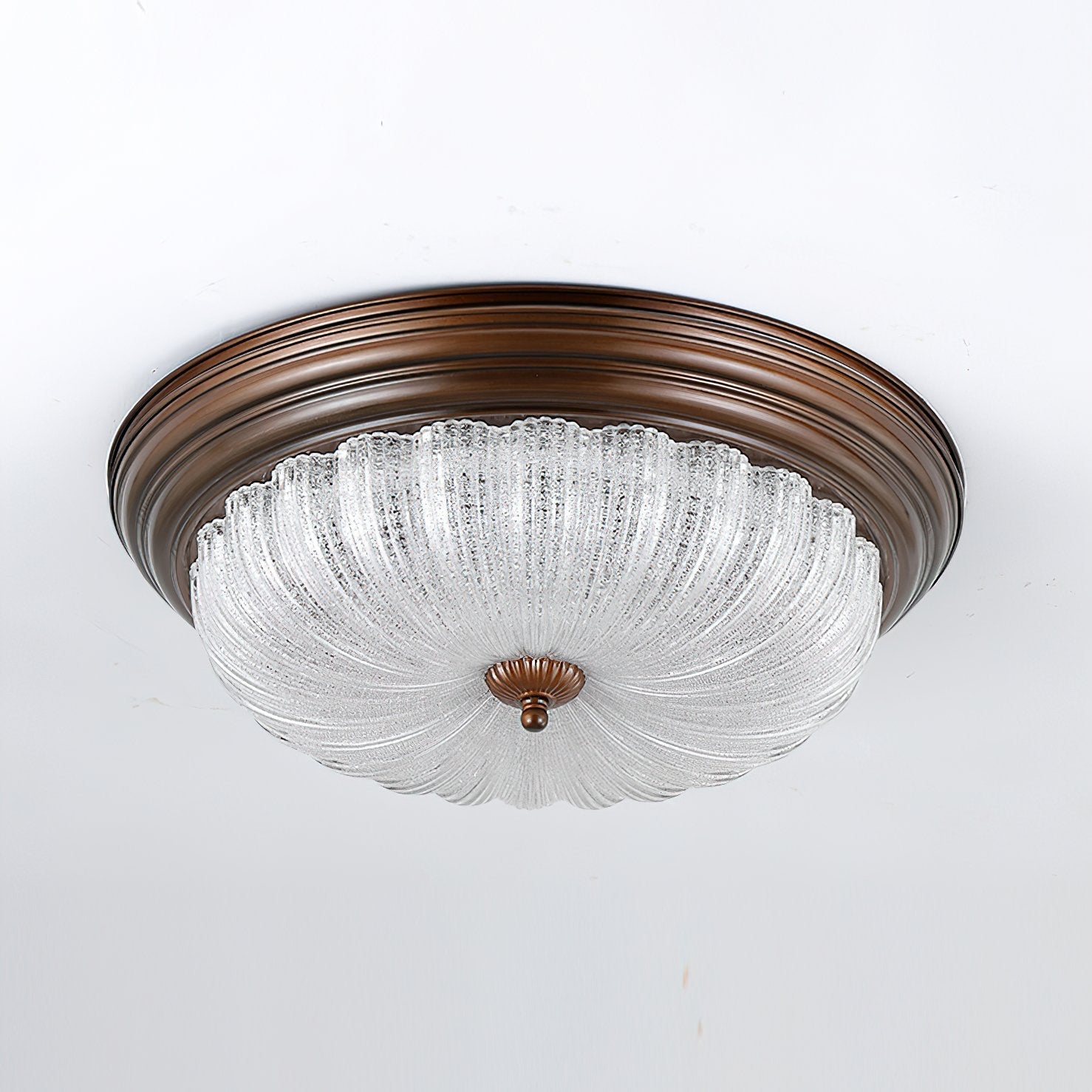 modern-walnut-wood-grain-crystal-glass-dome-led-ceiling-light-for-living-room
