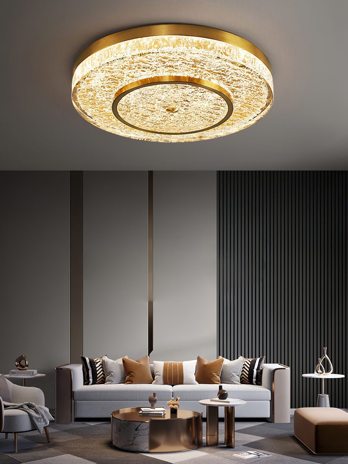 modern-luxury-brass-and-resin-flush-mount-ceiling-lamp-with-integrated-led-light