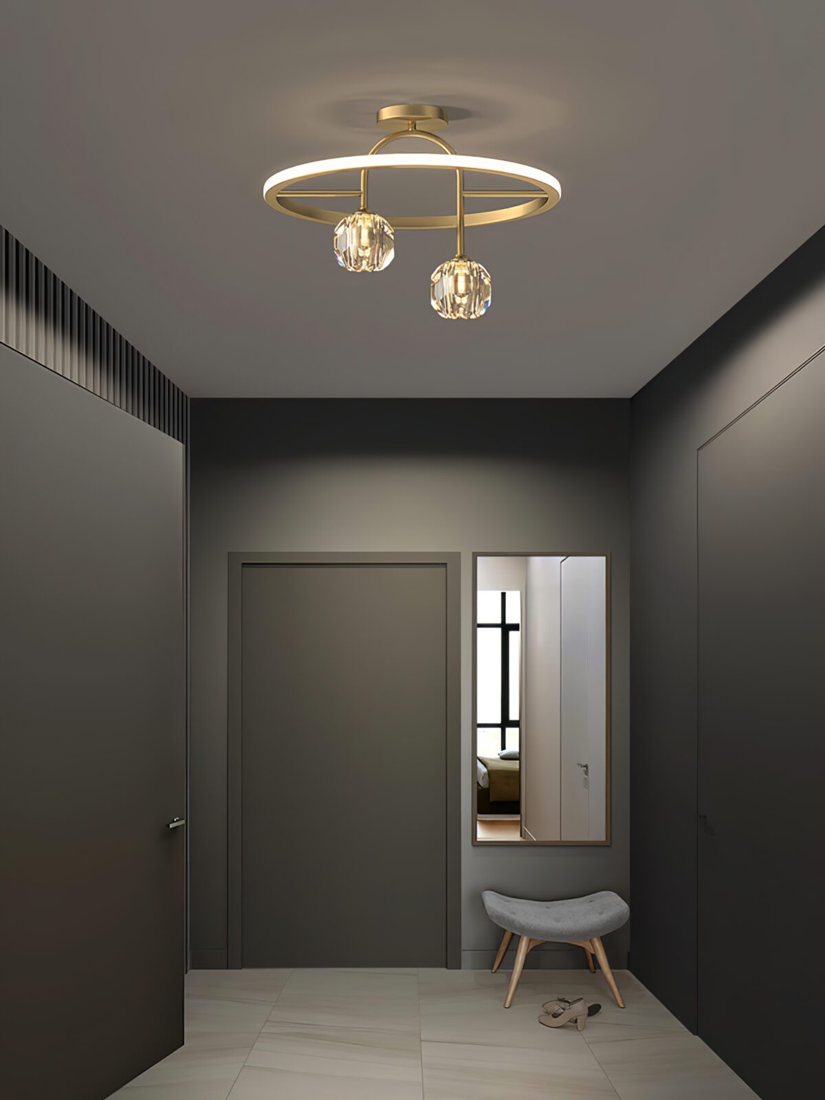 modern-crystal-u-shaped-flush-mount-ceiling-light-in-gold-with-integrated-led