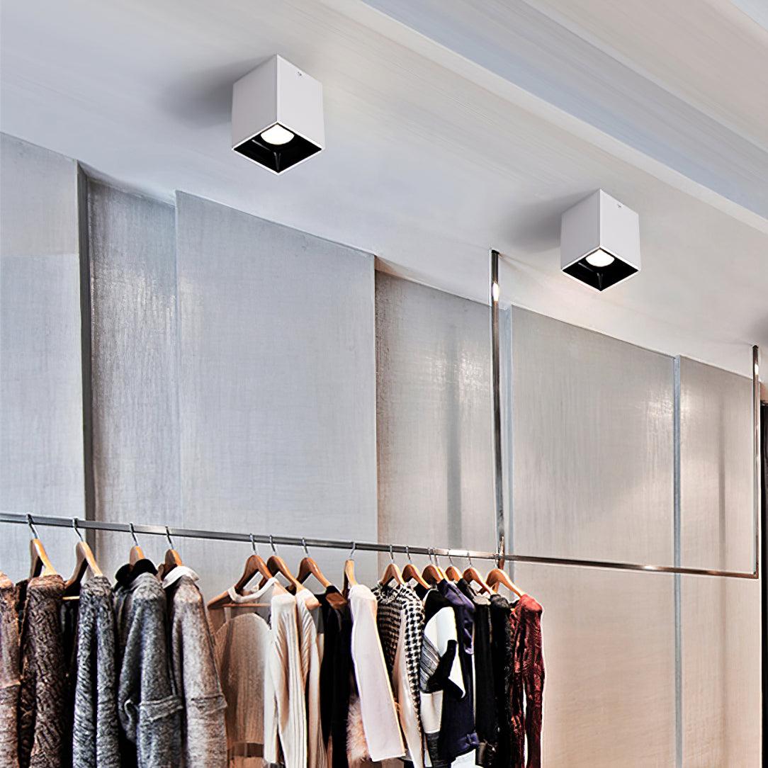 Square Cube LED Ceiling Spotlight for Modern Commercial and Residential Spaces
