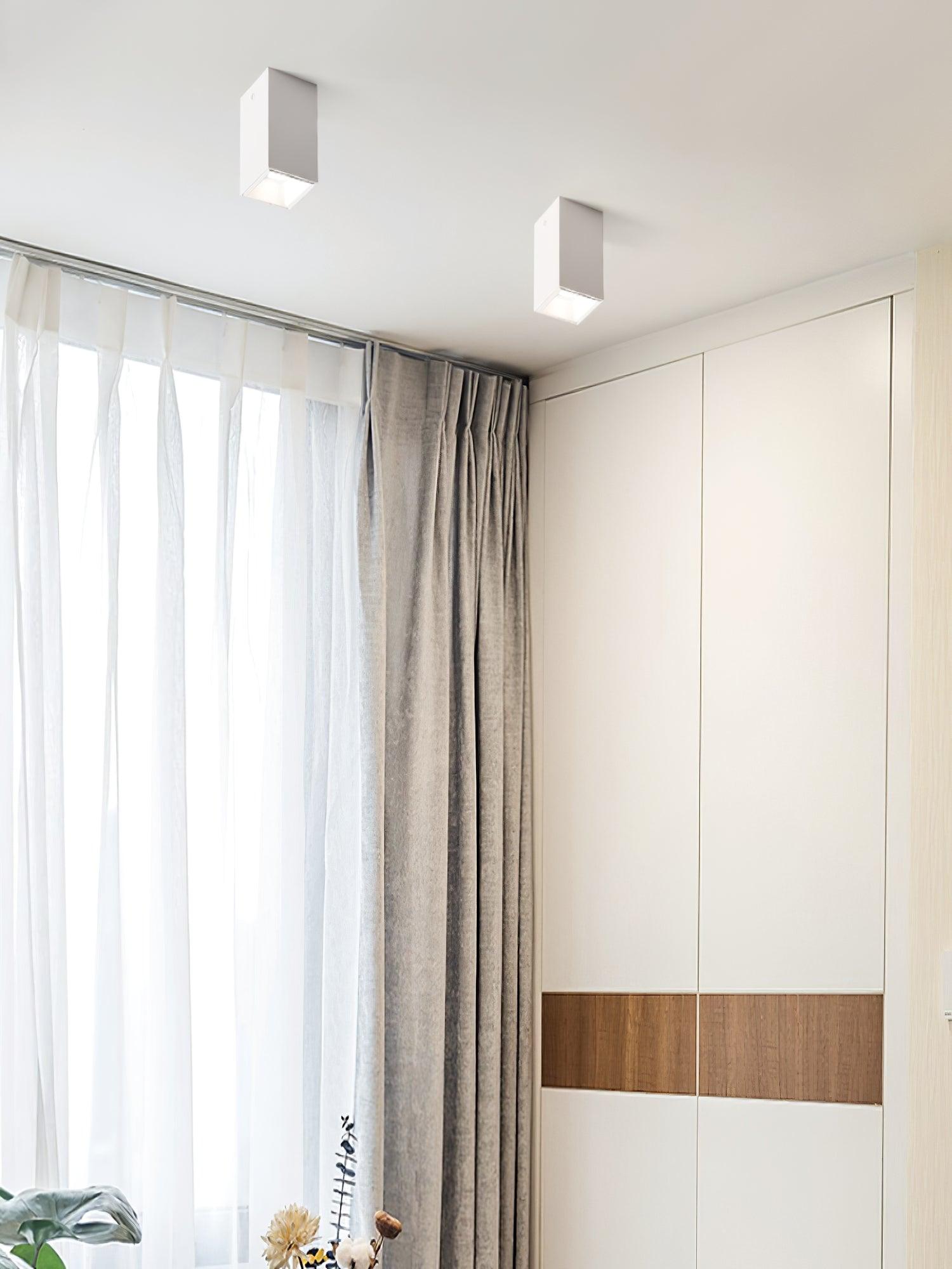 Square Cube LED Ceiling Spotlight for Modern Commercial and Residential Spaces