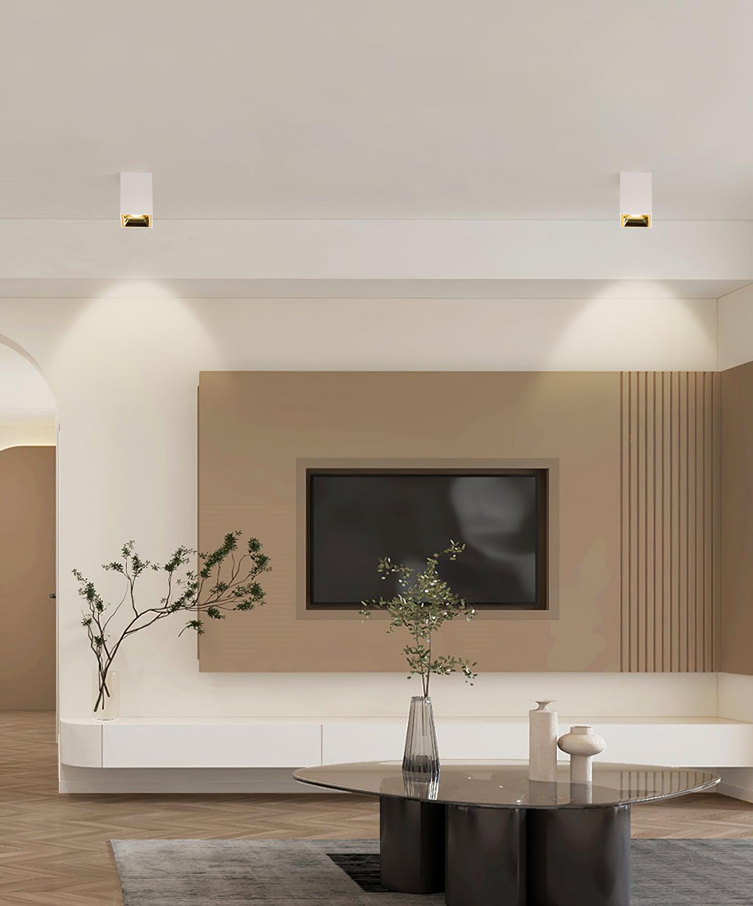 Square Cube LED Ceiling Spotlight for Modern Commercial and Residential Spaces