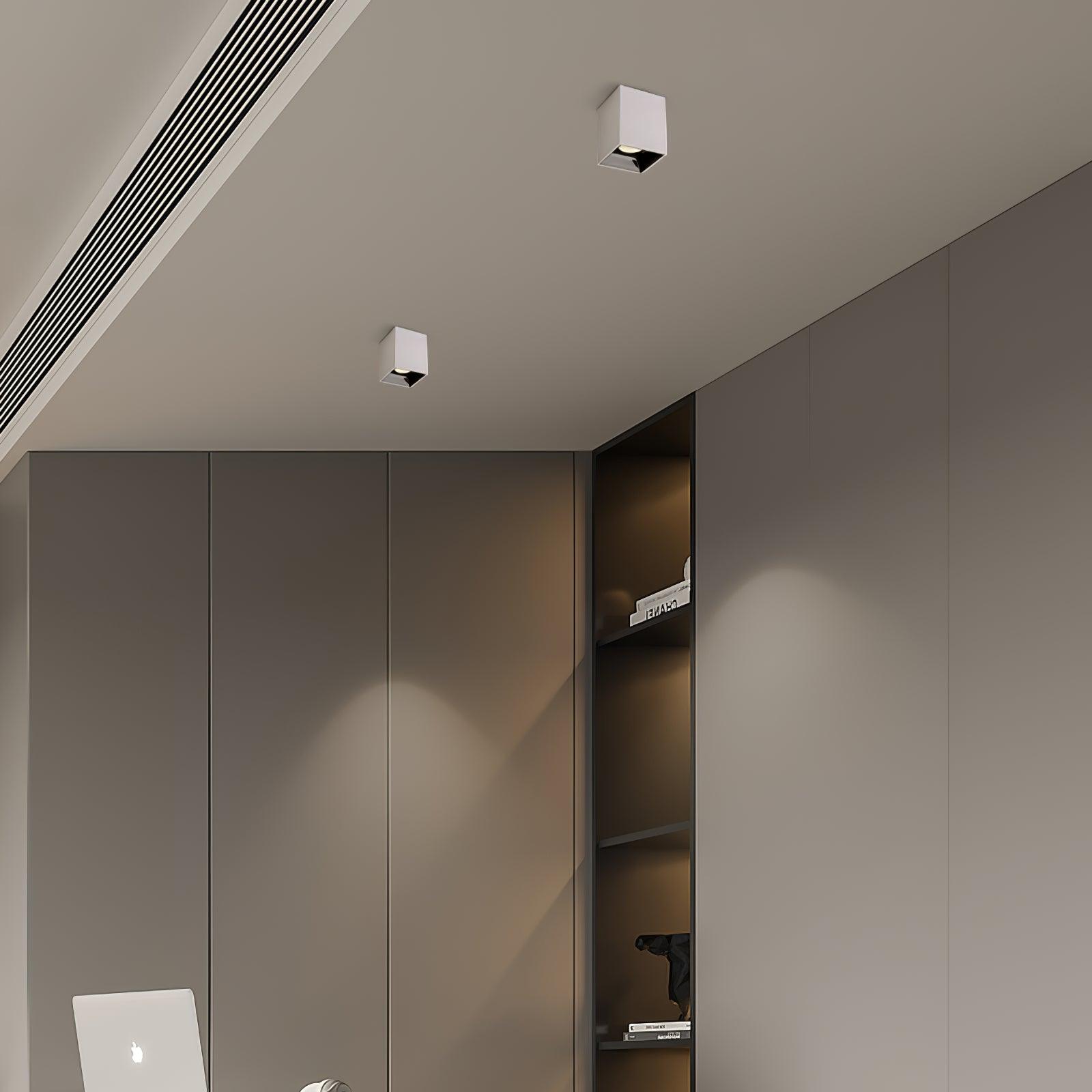 Square Cube LED Ceiling Spotlight for Modern Commercial and Residential Spaces