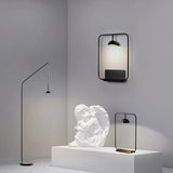 Cupolina Modern Dome Standing Floor Lamp with Minimalist Curved Black Metal Body