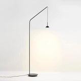 Cupolina Modern Dome Standing Floor Lamp with Minimalist Curved Black Metal Body
