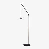 Cupolina Modern Dome Standing Floor Lamp with Minimalist Curved Black Metal Body