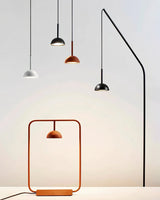 Cupolina Modern Dome Standing Floor Lamp with Minimalist Curved Black Metal Body