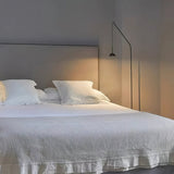 Cupolina Modern Dome Standing Floor Lamp with Minimalist Curved Black Metal Body