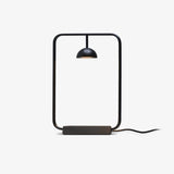 Modern Minimalist Cupolina Dome Table Lamp with Curved Metal Body for Reading and Office