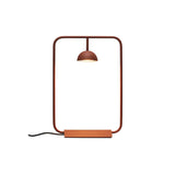 Modern Minimalist Cupolina Dome Table Lamp with Curved Metal Body for Reading and Office