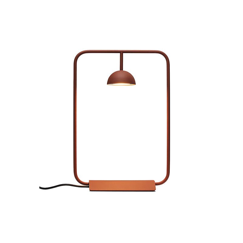 Modern Minimalist Cupolina Dome Table Lamp with Curved Metal Body for Reading and Office