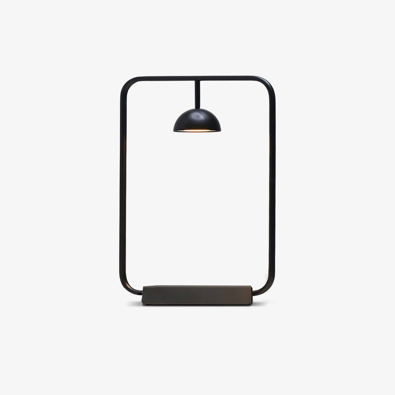 Modern Minimalist Cupolina Dome Table Lamp with Curved Metal Body for Reading and Office