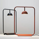 Modern Minimalist Cupolina Dome Table Lamp with Curved Metal Body for Reading and Office