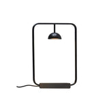 Modern Minimalist Cupolina Dome Table Lamp with Curved Metal Body for Reading and Office