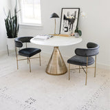 Modern Curvilinear Mid Century Table Lamp with Tilting Shell Shade for Desk and Nightstand