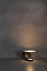Modern Geometric Cut Adjustable Table Lamp with Integrated LED Lighting