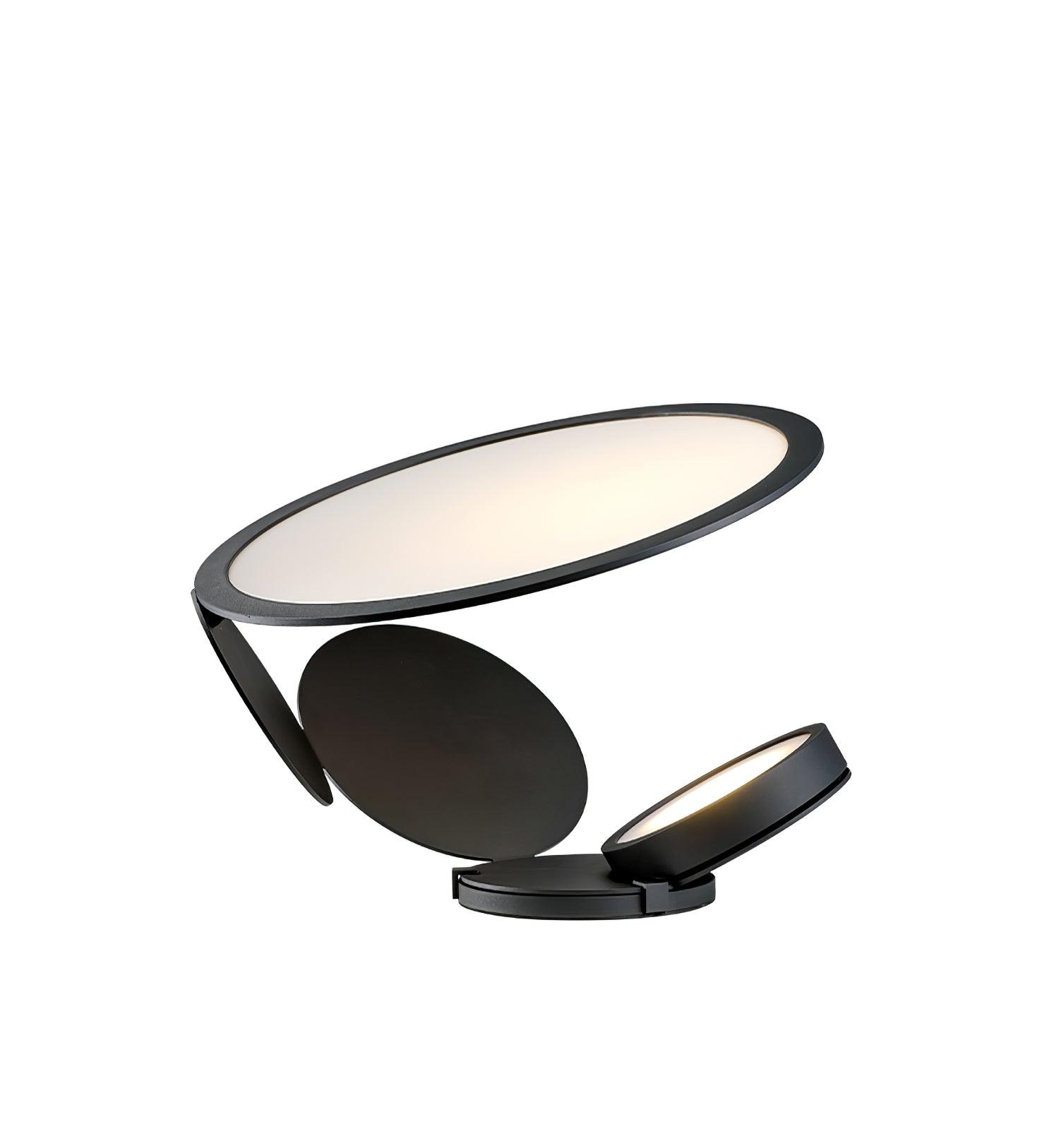 Modern Geometric Cut Adjustable Table Lamp with Integrated LED Lighting