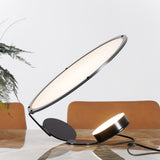 Modern Geometric Cut Adjustable Table Lamp with Integrated LED Lighting