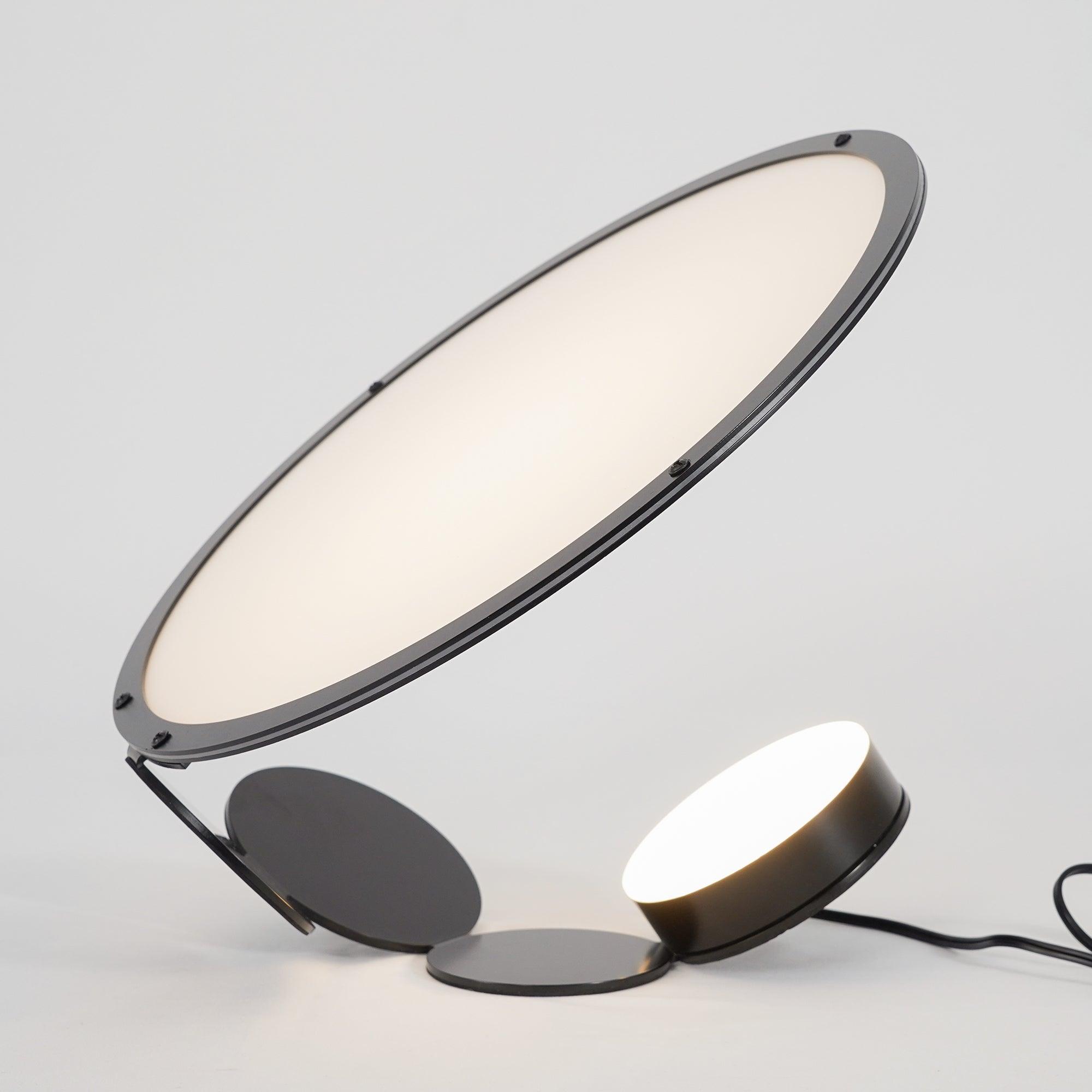 Modern Geometric Cut Adjustable Table Lamp with Integrated LED Lighting