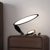 Modern Geometric Cut Adjustable Table Lamp with Integrated LED Lighting
