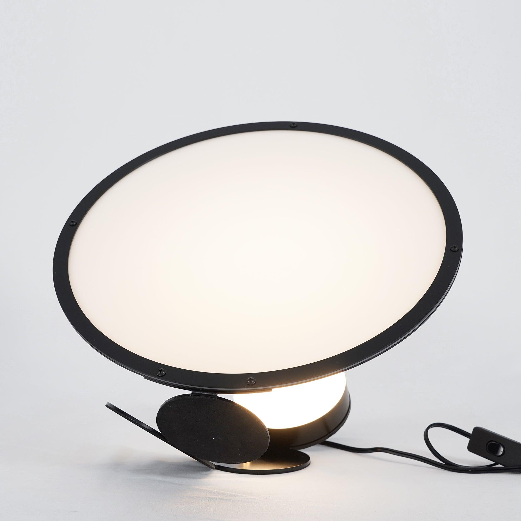 Modern Geometric Cut Adjustable Table Lamp with Integrated LED Lighting