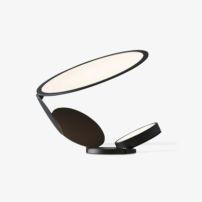 Modern Geometric Cut Adjustable Table Lamp with Integrated LED Lighting