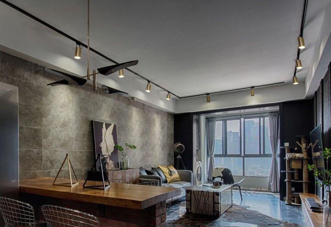 Rotatable Brass Cylinder Spotlight Flush Mount Ceiling Light for Modern Interiors