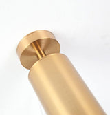 Rotatable Brass Cylinder Spotlight Flush Mount Ceiling Light for Modern Interiors