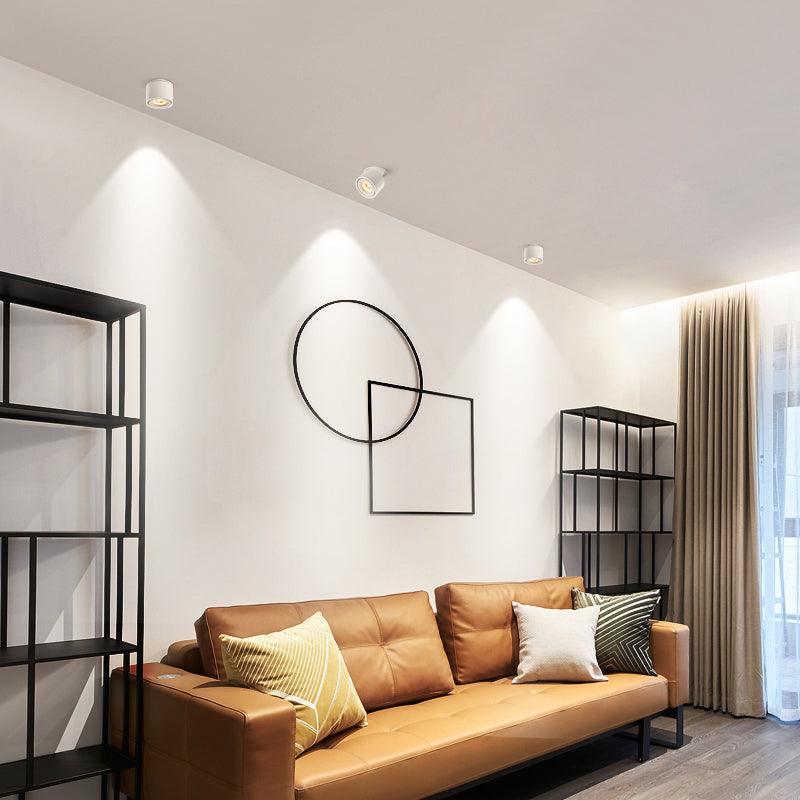 Modern Ember Recessed LED Ceiling Downlight Fixture Set of 2 for Living Room and Kitchen