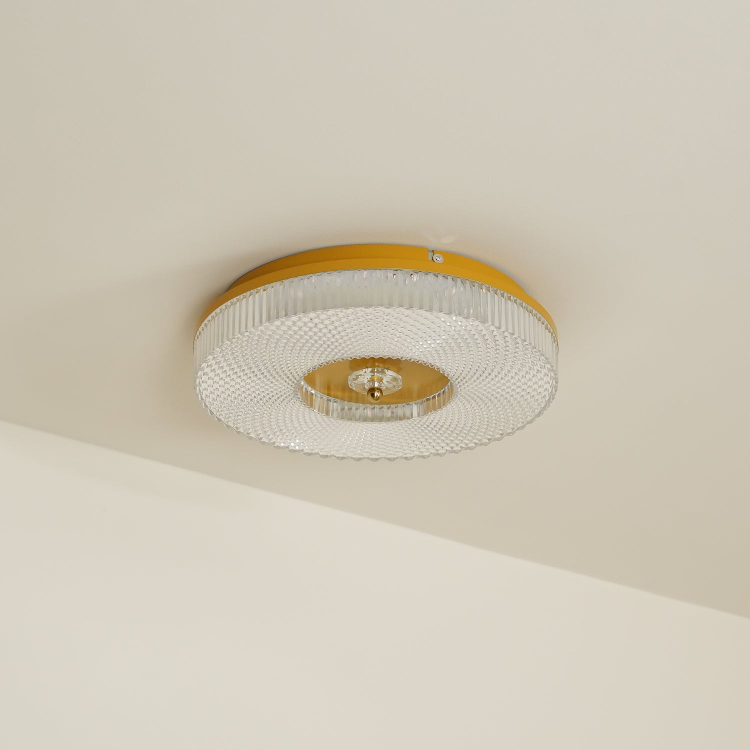 Ayla Round LED Flush Mount Ceiling Light Modern Low Profile Metal and Acrylic Fixture for Bedroom Hallway