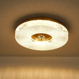 Ayla Round LED Flush Mount Ceiling Light Modern Low Profile Metal and Acrylic Fixture for Bedroom Hallway