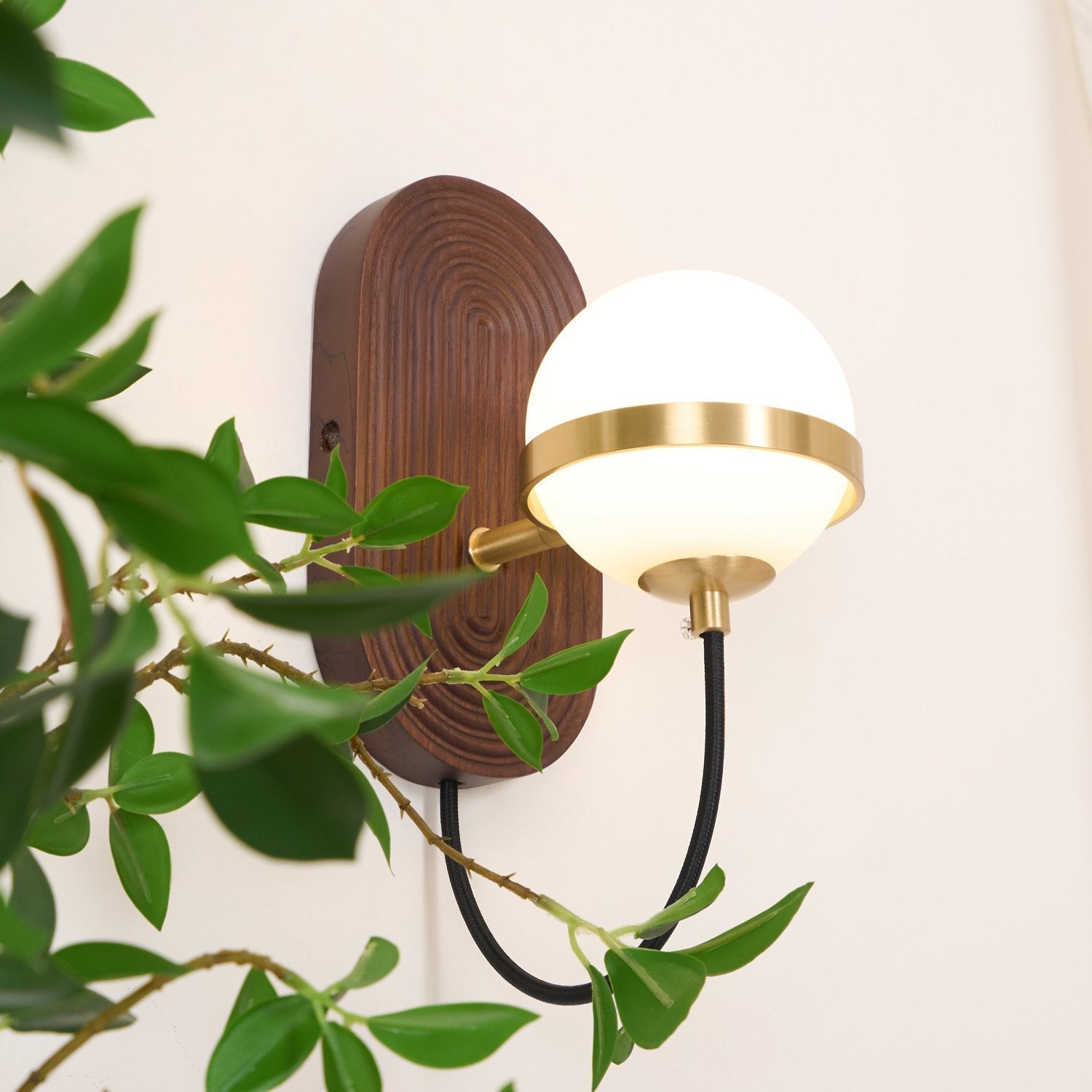 modern-walnut-wood-and-brass-round-wall-lamp-with-tri-color-integrated-led-sconce