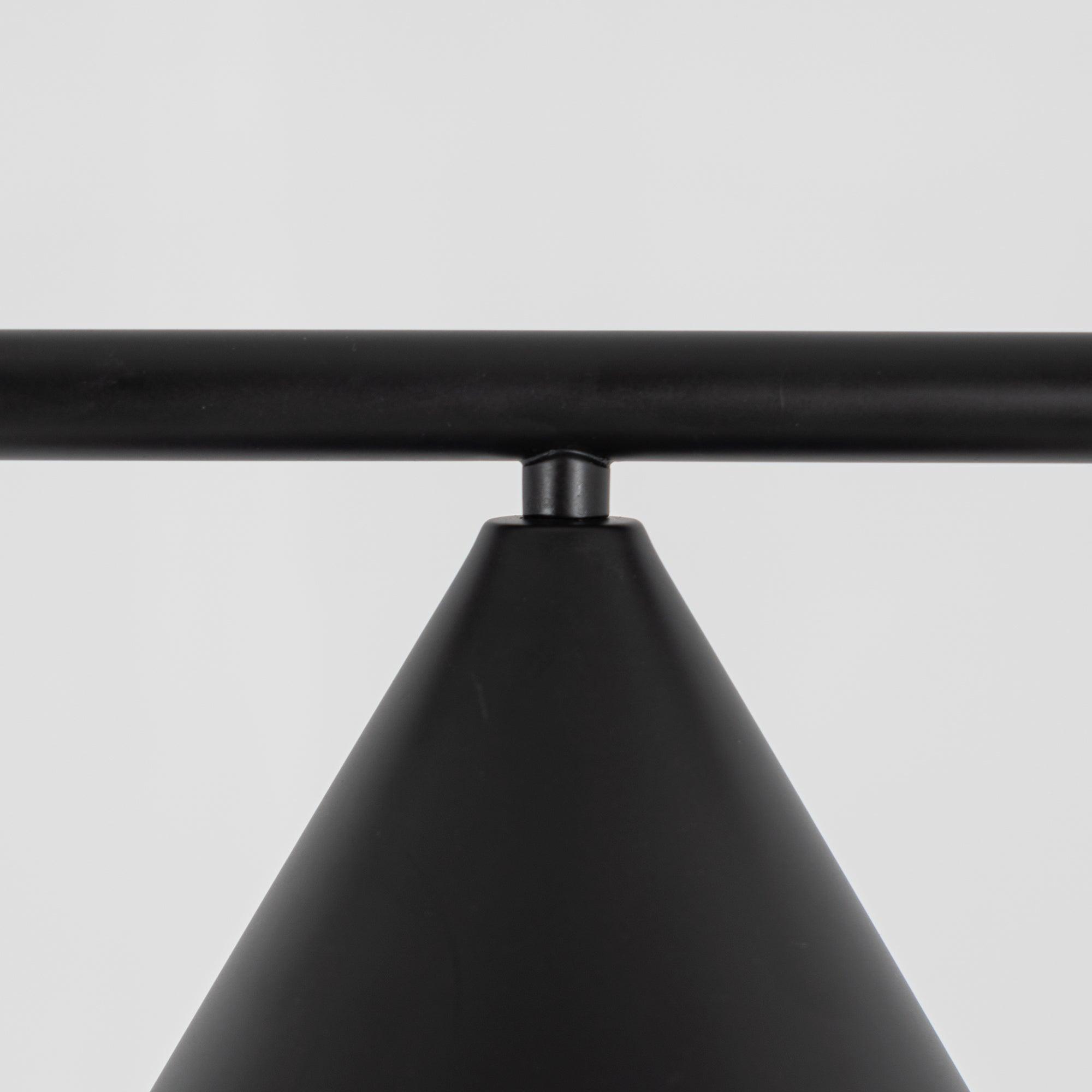 Minimalist Torchiere Floor Lamp with Rotating Cone Shade and Solid Marble Base