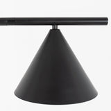 Minimalist Torchiere Floor Lamp with Rotating Cone Shade and Solid Marble Base