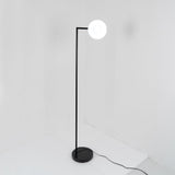Minimalist Torchiere Floor Lamp with Rotating Cone Shade and Solid Marble Base