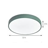 Modern Ultra Thin Round LED Flush Mount Ceiling Light for Contemporary Bedroom and Living Room