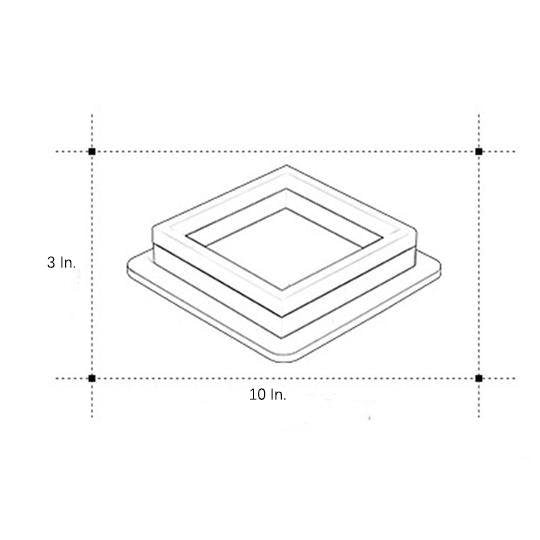 Modern Minimalist Square LED Flush Mount Ceiling Light for Bedroom and Living Room