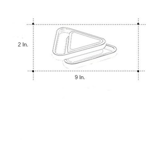 Modern Geometric LED Ceiling Light Multi Triangular Flush Mount Fixture for Kitchen and Living Room